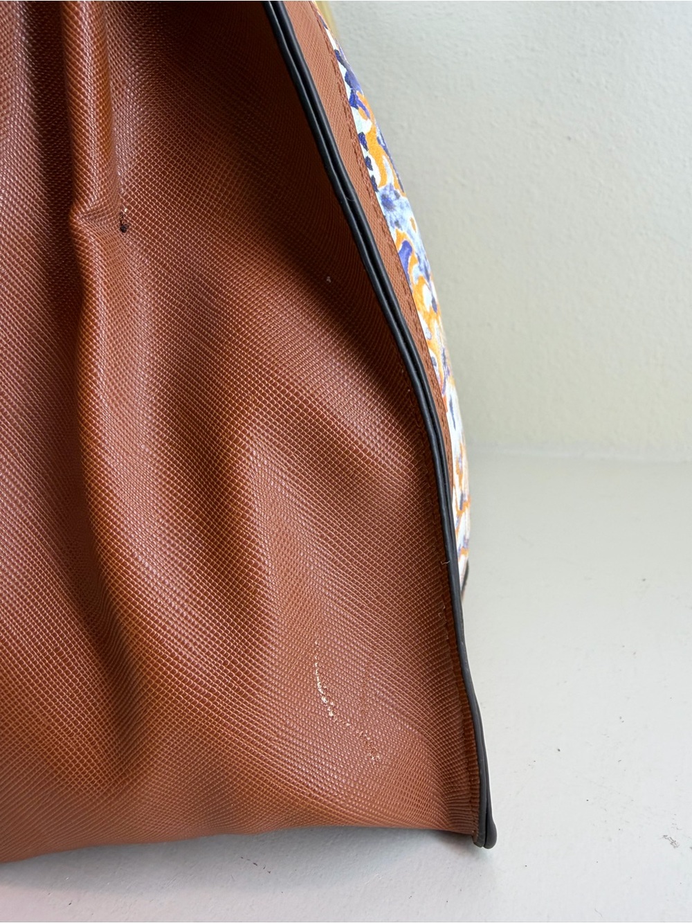 Nanette Lepore Brown Satchel with Light Blue Trim - Picture 8 of 11